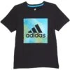 Adidas Kids Gradient Camo Badge Of Sport Short Sleeve Tee (Big Kids)