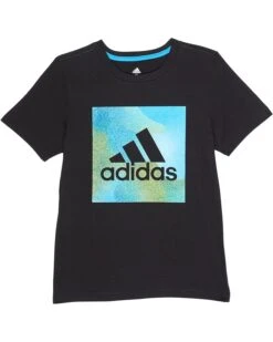 Adidas Kids Gradient Camo Badge Of Sport Short Sleeve Tee (Big Kids)