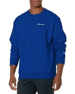 Champion Powerblend Graphic Small Logo Crew Sweatshirt