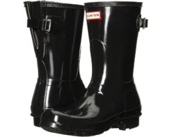 Hunter Original Back Adjustable Short Gloss Rain Boots
