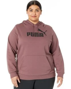 PUMA Plus Size Essentials Logo Fleece Hoodie