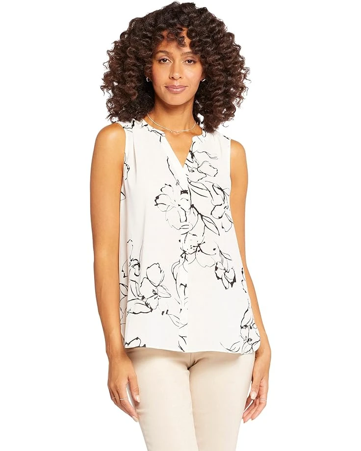 NYDJ Sleeveless Pintuck Pleat Back 3 NYDJ Sleeveless Pintuck Pleat Back