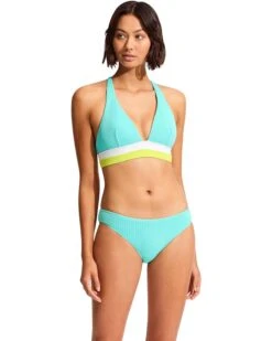 Seafolly Slice Of Splice Spliced Longline Tri