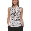 DKNY Sleeveless Wrap Blouse 2 DKNY Sleeveless Wrap Blouse -Famous Apparel Store 71c5auXQuYL. AC SR736920