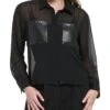 Calvin Klein Sheer Long Sleeve With PU Pockets -Famous Apparel Store 71qYtVtF4L. AC SR736920