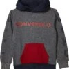 Converse Kids Wordmark Fleece Color Block Pullover Hoodie (Little Kids) -Famous Apparel Store 81CwbjATcrL. AC SR736920