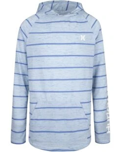 Hurley Kids Cloud Slub Long Sleeve Hooded T-Shirt (Little Kids)