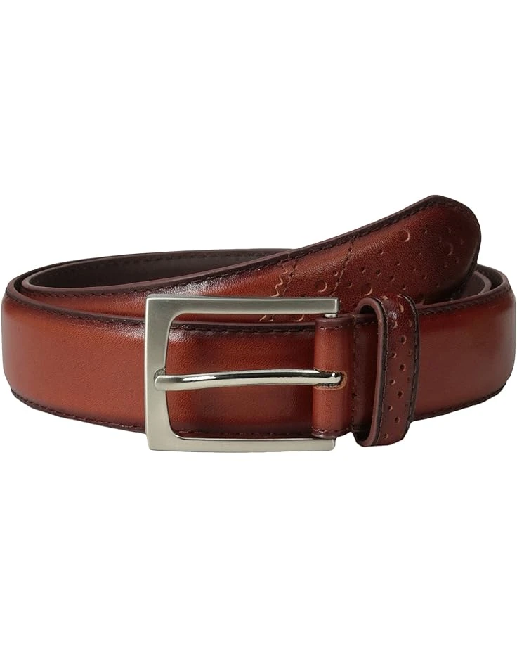 Florsheim Full Grain Leather Belt With Wing Tip Style Tail 32mm 3 Florsheim Full Grain Leather Belt With Wing Tip Style Tail 32mm