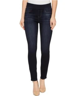 Liverpool Sienna Pull-On Ankle In Silky Soft Denim In Dynasty Dark