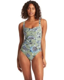 SEA LEVEL SWIM Pilgrim Twist Front One-Piece