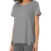 HUE Solid French Terry Short Sleeve Lounge Tee Sleepwear 2 HUE Solid French Terry Short Sleeve Lounge Tee Sleepwear -Famous Apparel Store 81bOW0h4gmL. AC SR736920