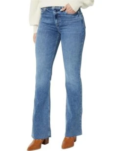 Paige High-Rise Laurel Canyon 32" Raw In Tapestry