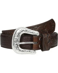 M&F Western Bullhide Tooled Tabs Belt
