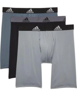 Adidas Performance Long Boxer Brief Underwear 3-Pack