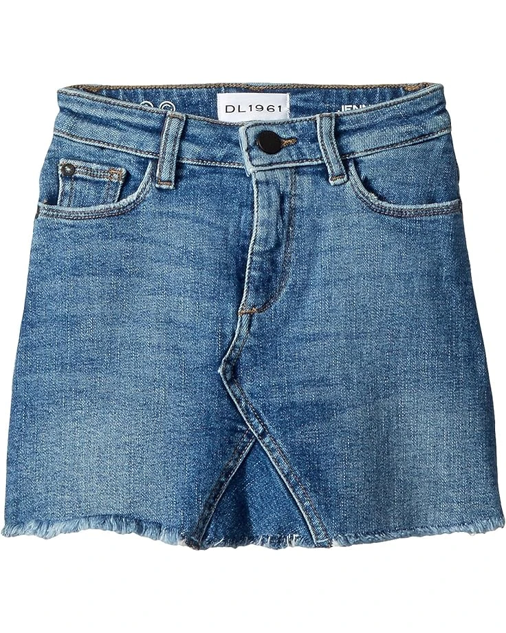 DL1961 Kids Mid Wash Minnie Skirt In Blue Rose (Big Kids) 3 DL1961 Kids Mid Wash Minnie Skirt In Blue Rose (Big Kids)